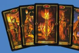 Fortune telling on Tarot cards 